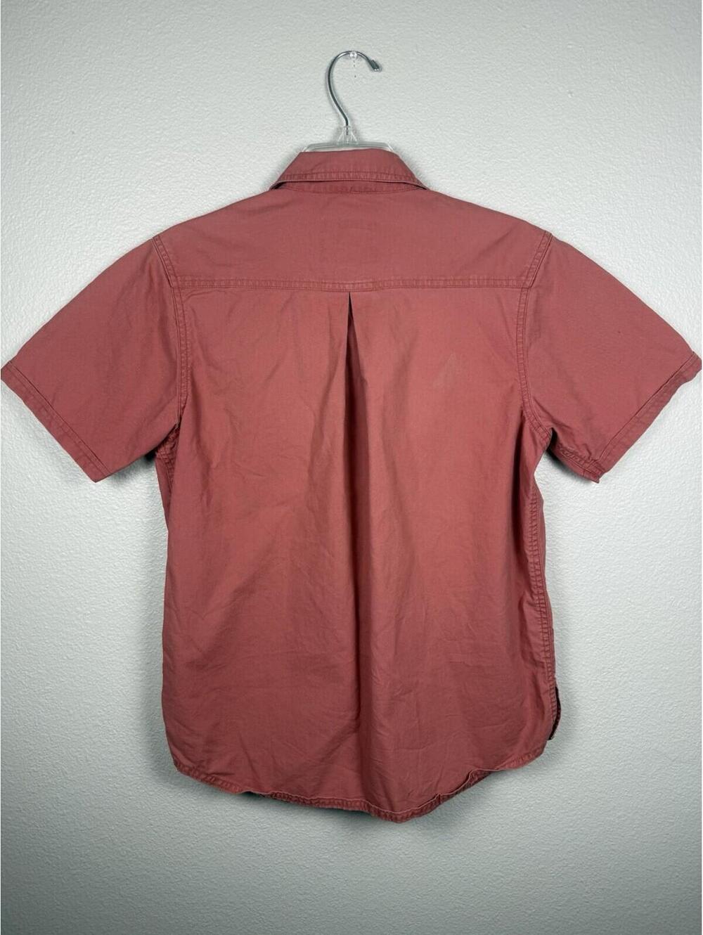 Woolrich Jasper 3300WS Womens Small Pink Canvas Shirt Outdoor Hiking Cotton